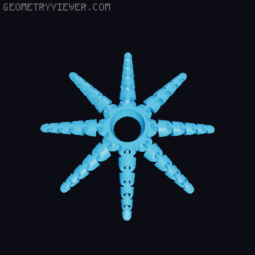 Ariculated octopus's (with a stand 3D model thumbnail