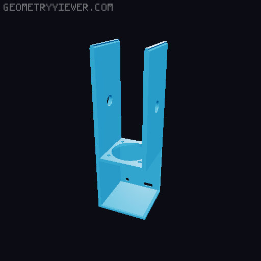 Blinds / curtain lifter (hanging) with nema17 3D model thumbnail