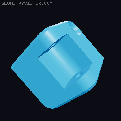 Yet Another Fidget Infinity Cube: Screw Version 3D model thumbnail