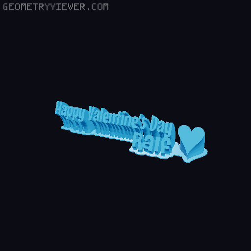 Happy Valentines Day... 3D model thumbnail