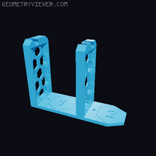 IKEA LACK Spool holder 1kg-1kg-2kg-1kg-1kg 3D model thumbnail