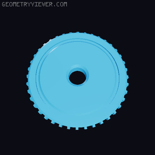 Fidget Clicking Wheel V2.5 3D model thumbnail