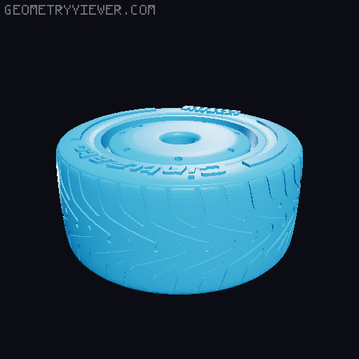 Formula 1 Pirelli tyre wheels 2022-2025 3D model thumbnail