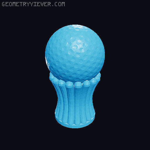Sports Ball Mega Multi Pack Custom DJ Wormhole Knobs Set - Football Basketball Golf Tennis Baseball and More 3D model thumbnail