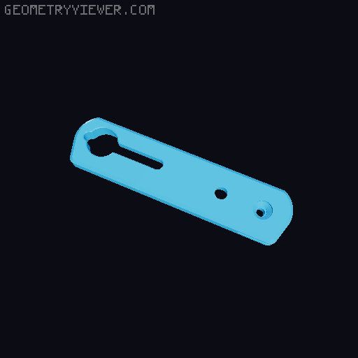 Small Camera Clutch Straps (EM5, GM1, Z30) 3D model thumbnail