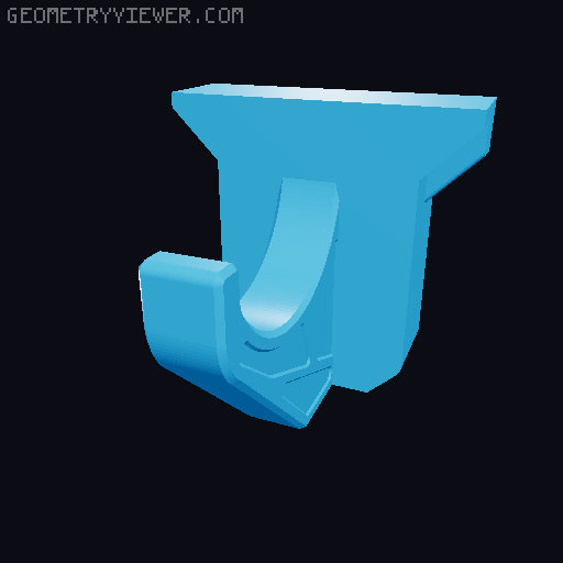 Small Hooks for Ryobi Link 3D model thumbnail