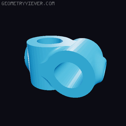 Modular holder system (3rd hand / lab stand) 3D model thumbnail