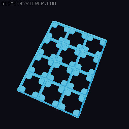 Gridfinity Embedded Magnet Base Plates 3D model thumbnail