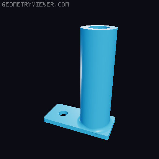 Tiger Tank Early Commander's Cupola Sunshade Mount.(STL-16) 3D model thumbnail