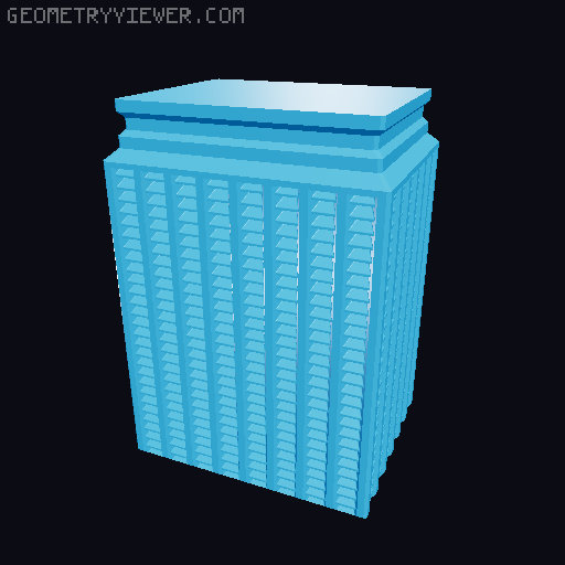 Prismatic Vase Mode Silica Gel Container. Super fast print 3D model thumbnail