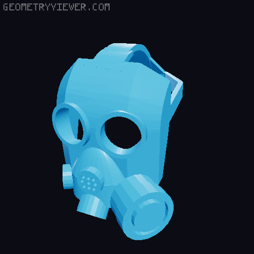 Removable Gas Masks For Dummy 13 (PMK-4) 3D model thumbnail