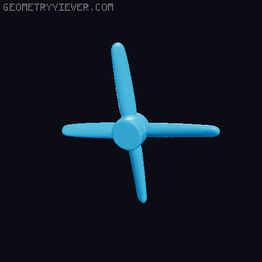 Tupolew Tu-95 - scale 1:700 3D model thumbnail