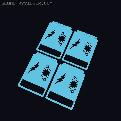 Card Dividers for the Odalin Boardgame 3D model thumbnail