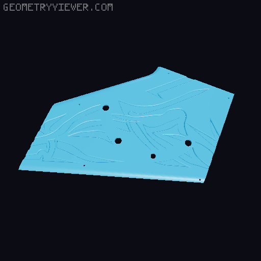 Flying V Guitar 3D model thumbnail