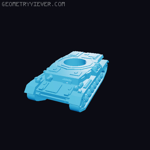 German WW2 tanks 3D model thumbnail