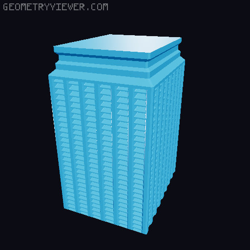 Prismatic Vase Mode Silica Gel Container. Super fast print 3D model thumbnail
