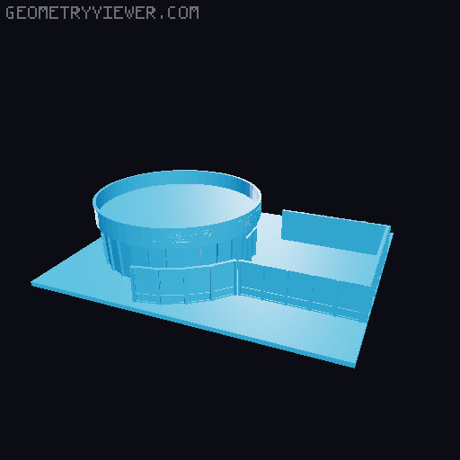 n scale - vintage and forgotten - fast food restaurant - Naugles taco's and burgers 3D model thumbnail
