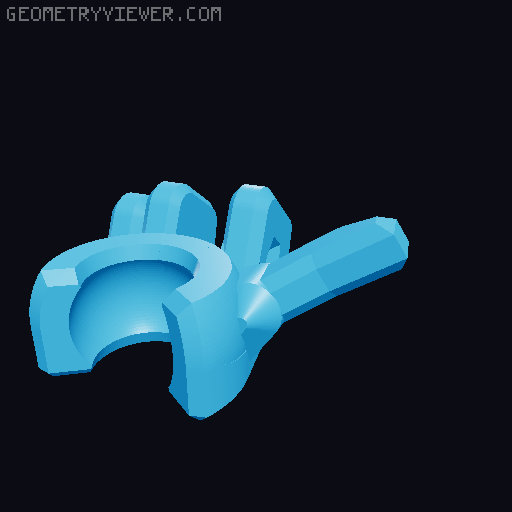 Dummy 13 middle finger but better 3D model thumbnail