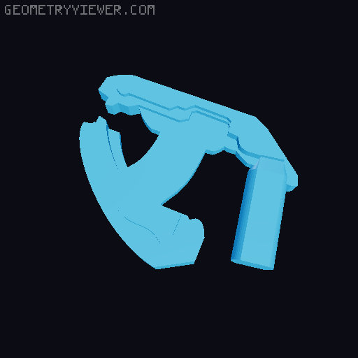 Lucky 13 Plasma Pistol 3D model thumbnail