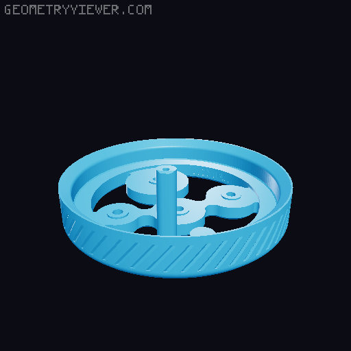 Umikot V2 54 mm Breville version - split parts 3D model thumbnail
