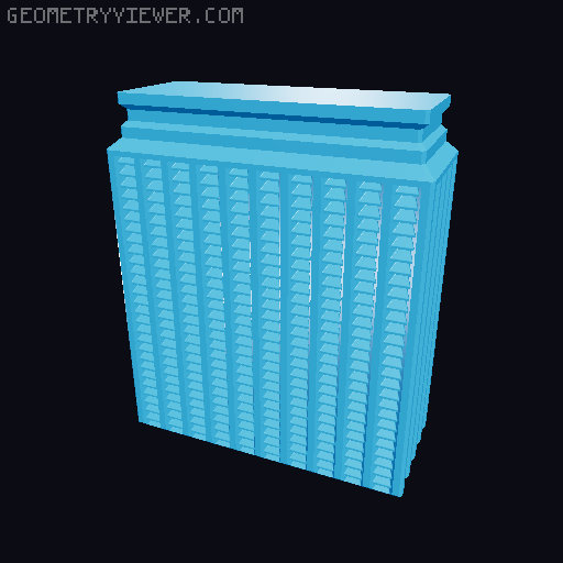 Prismatic Vase Mode Silica Gel Container. Super fast print 3D model thumbnail