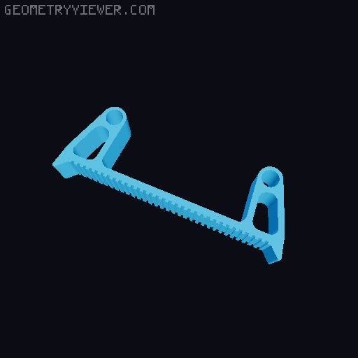 Garden equipment adaption for Broom Holder 3D model thumbnail