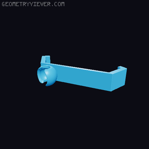 Skadis mount for ThermPro 3D model thumbnail