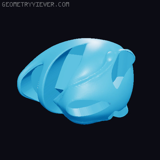 Mighty Morphin Dummy Rangers - Blue 3D model thumbnail