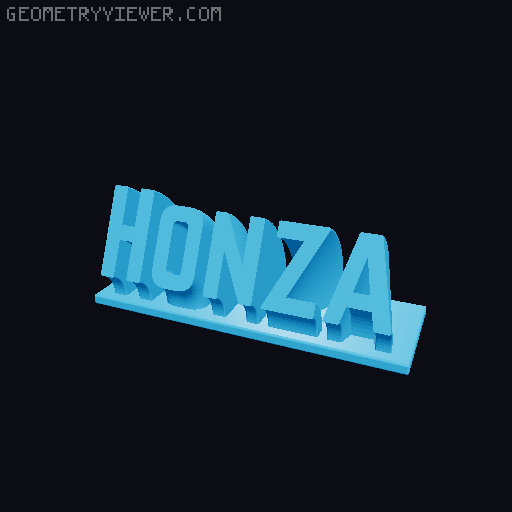 Sweeping Name Tag 3D model thumbnail