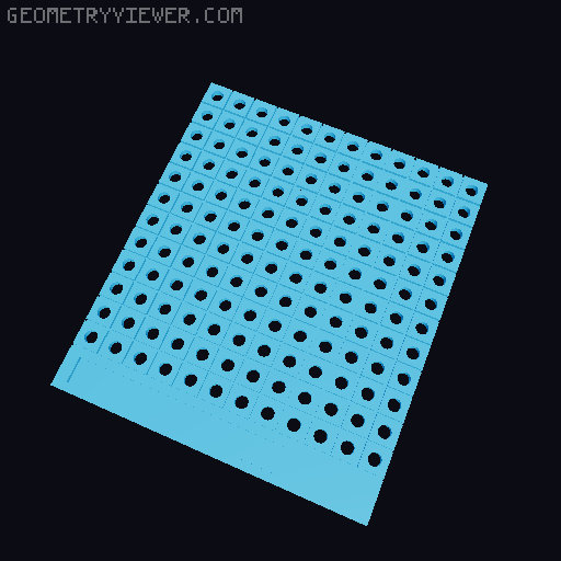 game board 225mm 3D model thumbnail