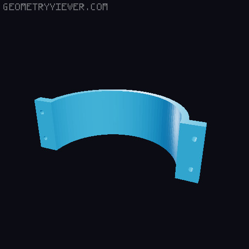 Vixen Dovetail Mount for MTO-500 (ZM-5C) Soviet Mirror Lens 3D model thumbnail