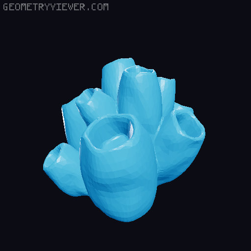 100 Fantasy Plants for Tabletop Base & Terrain Design (Alien Vegetation 61) 3D model thumbnail