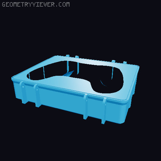 Steam Controller carry case 3D model thumbnail
