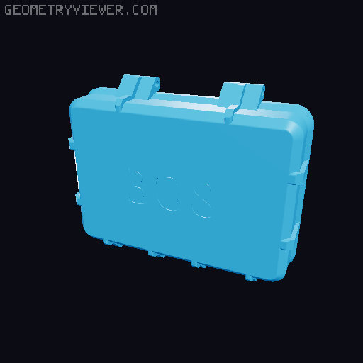 Rugged .308 ammo Box 24 rounds 3D model thumbnail
