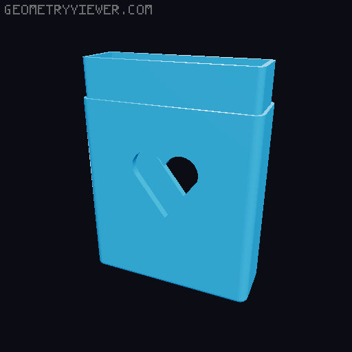 Playing Card Case/Holder 3D model thumbnail