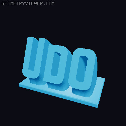 Sweeping Name Tag 3D model thumbnail