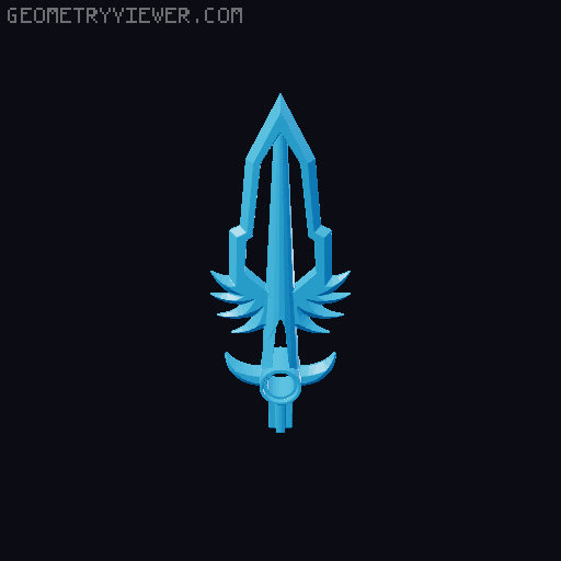 Bionicle Protosteel Spear 3D model thumbnail
