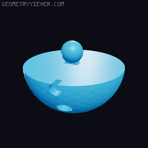 jaR2-D2 articulated mason jar lid 3D model thumbnail