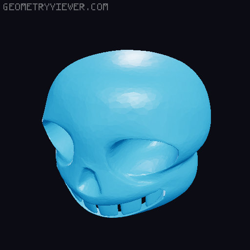 Sans from undertale, separate parts / multicolor 3D model thumbnail