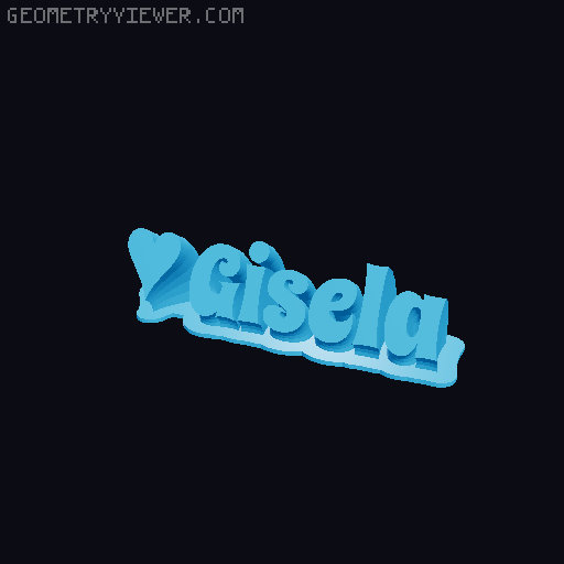 Valentine sculpture 3D model thumbnail