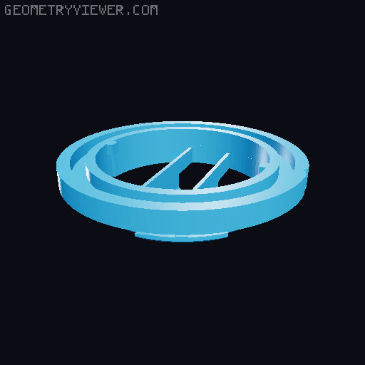 Wigglegram lens for Sony NEX 3D model thumbnail