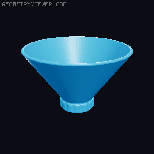 Silica gel container for Spool Core Reinforcement prusament (with Funnel) 3D model thumbnail