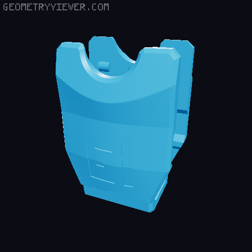 Dummy 13 4-Armed Torso 3D model thumbnail