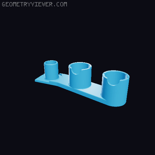 Dyson V8 Accessory Holder (Remix) 3D model thumbnail