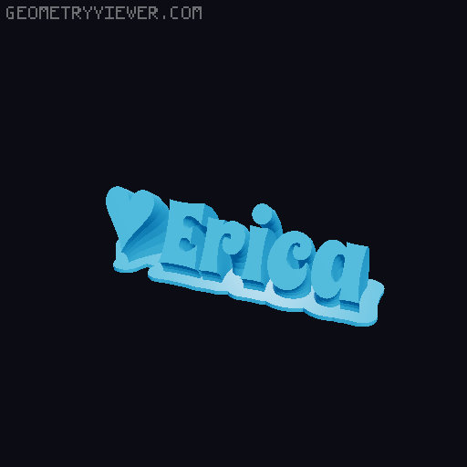 Valentine sculpture 3D model thumbnail