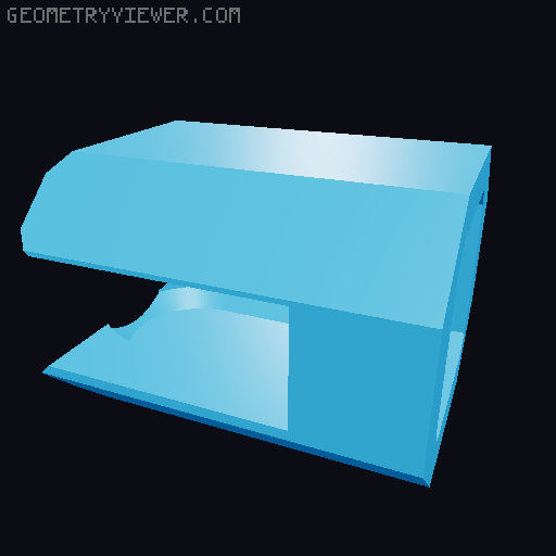 A13 - Back Addons 3D model thumbnail