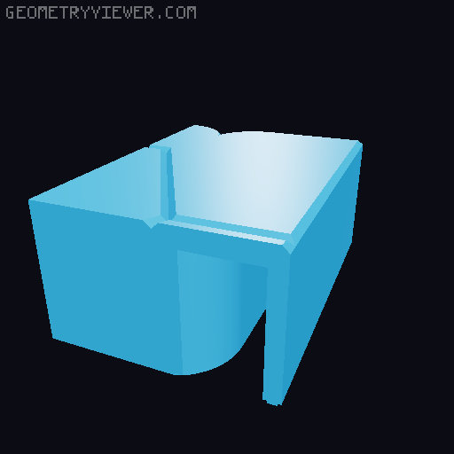 HexiBox Series: Dayton TCP115-4 7th Order Box Cut Into Smaller Chunks 3D model thumbnail