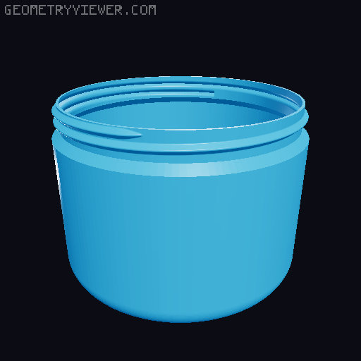 Simple Piggy Bank Containers 3D model thumbnail