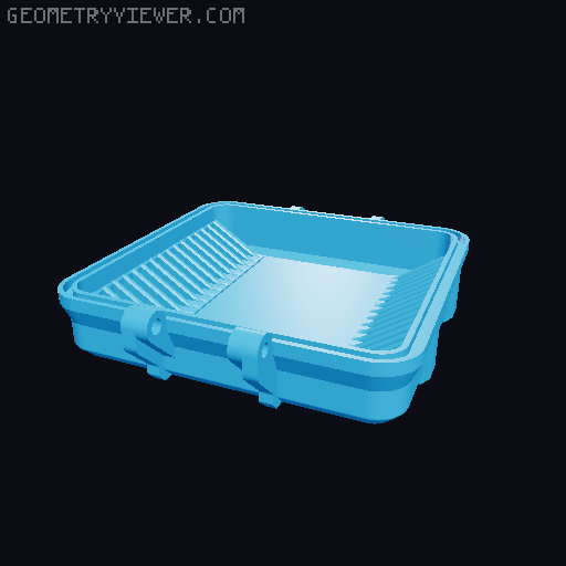 Simple filament swatch with storage 3D model thumbnail