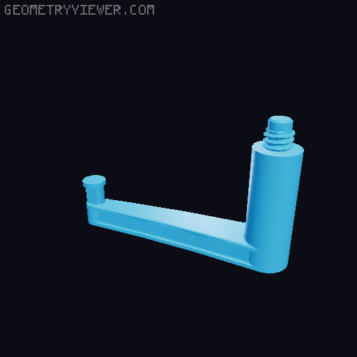 Igloo Replacement Handle for 25 to 72 Quart Rectangular Cooler  3D model thumbnail